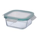 Üveg ételhordó műanyag fedővel, 750 ml