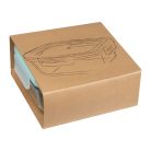 Üveg ételhordó műanyag fedővel, 750 ml