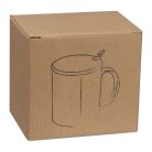 Kerámia bögre kanállal és bambusz tetővel, 300 ml