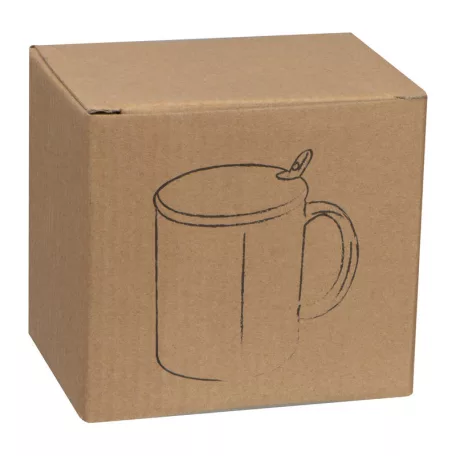 Kerámia bögre kanállal és bambusz tetővel, 300 ml