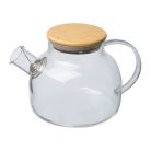 Üveg kancsó bambusz tetővel, 1000 ml