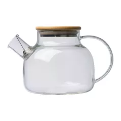 Üveg kancsó bambusz tetővel, 1000 ml
