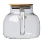 Üveg kancsó bambusz tetővel, 1000 ml