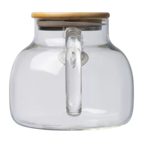 Üveg kancsó bambusz tetővel, 1000 ml