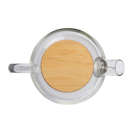 Üveg kancsó bambusz tetővel, 1000 ml