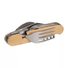 Multifunkcionális bicska szett kempinghez