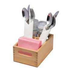 Bambusz evőeszköztartó nagy méretben
