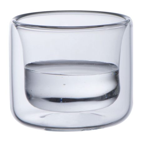 Duplafalú üvegpohár 50ml