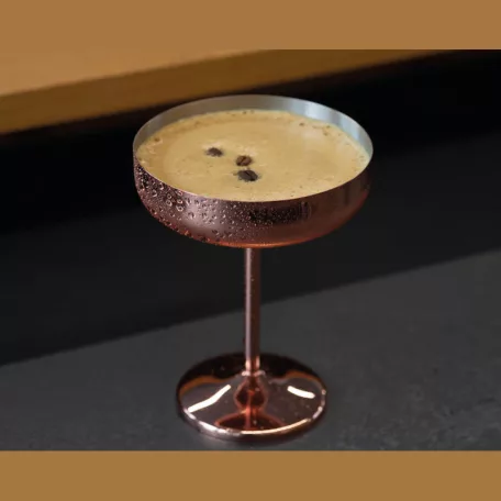 Martini pohár réz bevonattal, 300ml