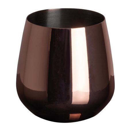 Réz bevonatú  fém pohár, 500ml