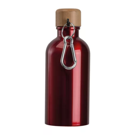 Rozsdamentes acél ivópalack karabinerrel, 400ml