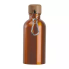 Rozsdamentes acél ivópalack karabinerrel, 400ml