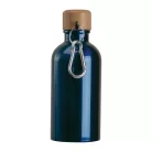 Rozsdamentes acél ivópalack karabinerrel, 400ml
