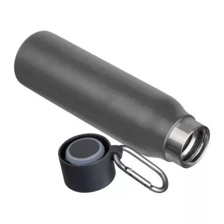 Vákuumszigetelt ivópalack karabinerrel, 600 ml