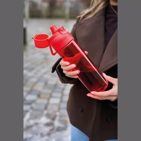 Átlátszó tritán ivópalack, 750 ml