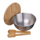 Salátástál bambusz fedéllel, 2000 ml