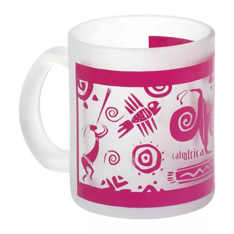 Homokfúvott bögre áttetsző, 300 ml