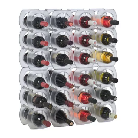 3 részes műanyag bortartó