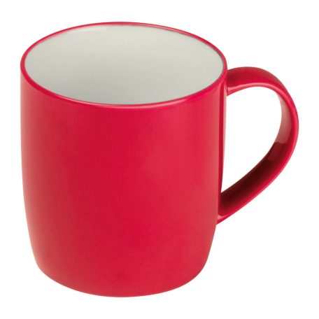 Porcelán bögre, színes külsővel, 300 ml