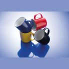 Porcelán bögre, színes külsővel, 300 ml