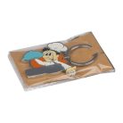 Emberke formájú kulcstartó