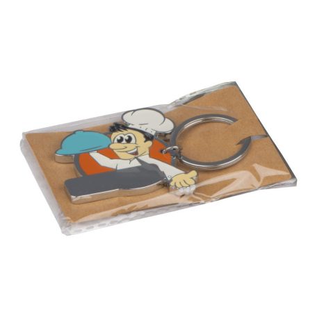 Emberke formájú kulcstartó