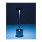 Rozsdamentes acél asztali lámpa tölthető akkumulátorral