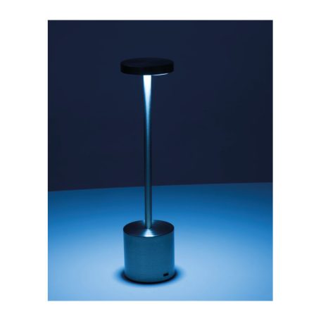 Rozsdamentes acél asztali lámpa tölthető akkumulátorral