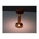 Asztali lámpa rozsdamentes acélból akkumulátorral