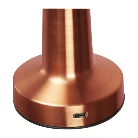 Asztali lámpa rozsdamentes acélból akkumulátorral