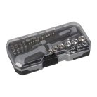 41 darabos szerszámkészlet racsnis rendszerrel