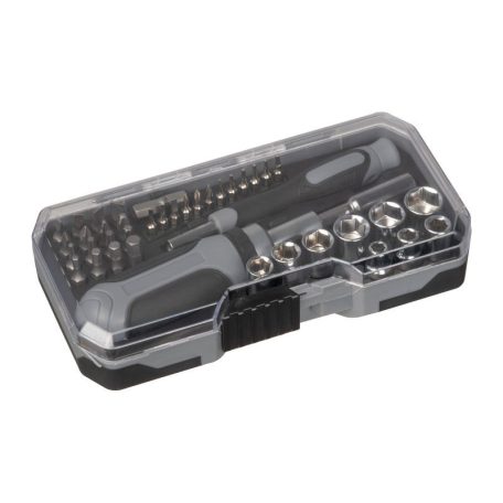 41 darabos szerszámkészlet racsnis rendszerrel