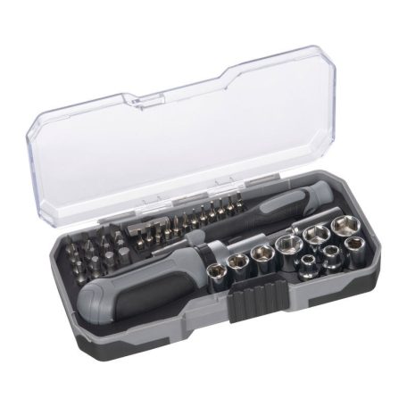 41 darabos szerszámkészlet racsnis rendszerrel