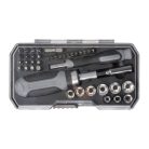 41 darabos szerszámkészlet racsnis rendszerrel