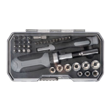 41 darabos szerszámkészlet racsnis rendszerrel