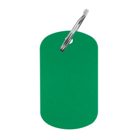 Alumínium kulcstartó fémlemezzel