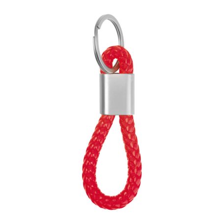 Fém kulcstartó zsinórral