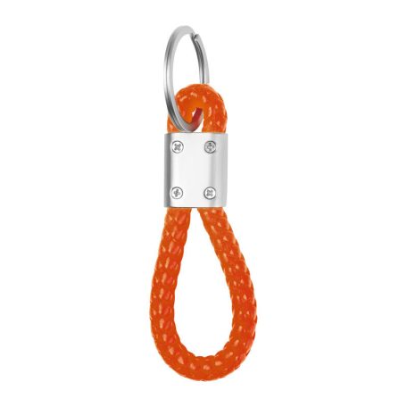 Fém kulcstartó zsinórral