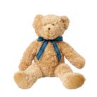 Mumbles MM001 szőrme mackó skótkockás szalaggal - közepes méret