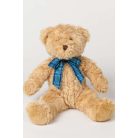 Mumbles MM001 szőrme mackó skótkockás szalaggal - közepes méret