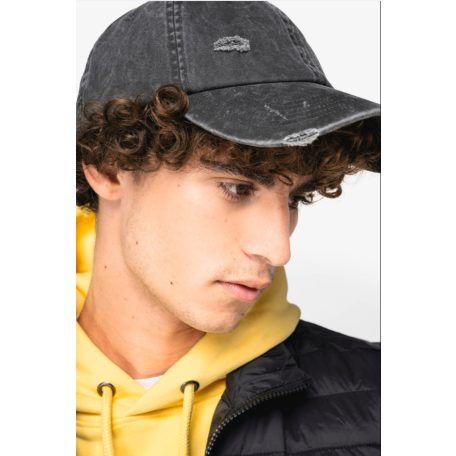 Native Spirit NS026 KÖRNYEZETBARÁT UNISZEX KOPOTT HATÁSÚ SAPKA U