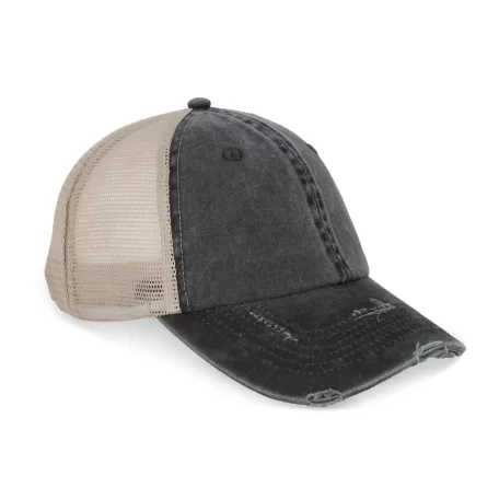 Native Spirit NS027 KÖRNYEZETBARÁT UNISZEX KOPOTT HATÁSÚ HÁLÓS SAPKA U