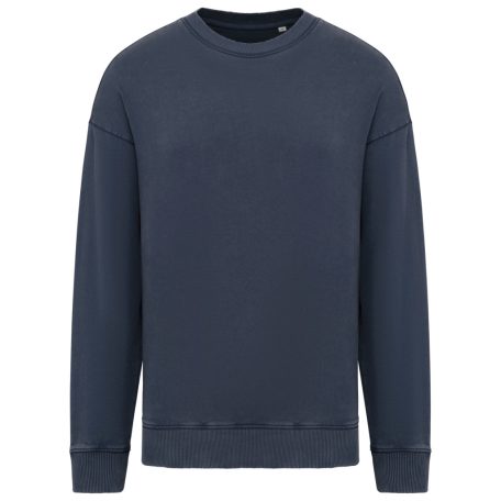 Native Spirit NS447 UNISEX WASHED EFFECT OVERSIZE ROUND NECK SWEATSHIRT S
