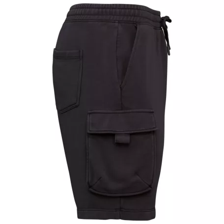 Native Spirit NS717 MEN’S FRENCH TERRY WASHED  EFFECT CARGO SHORTS L