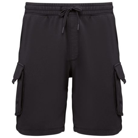 Native Spirit NS717 MEN’S FRENCH TERRY WASHED  EFFECT CARGO SHORTS M