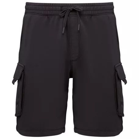Native Spirit NS717 MEN’S FRENCH TERRY WASHED EFFECT CARGO SHORTS S