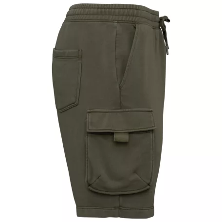 Native Spirit NS717 MEN’S FRENCH TERRY WASHED EFFECT CARGO SHORTS 2XL