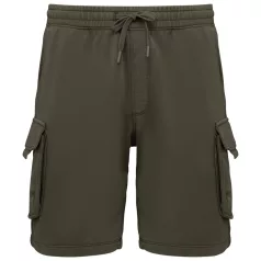   Native Spirit NS717 MEN’S FRENCH TERRY WASHED EFFECT CARGO SHORTS S