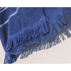   Olima OL1000 90x170cm-es fürdőlepedő, kék-fehér csíkokkal