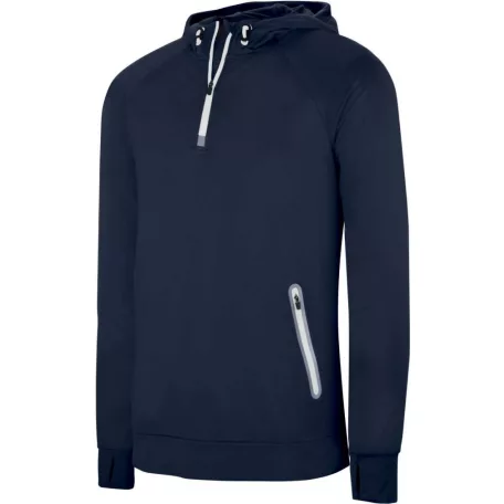 PA360 ZIP NECK HOODED SPORTS SWEATSHIRT